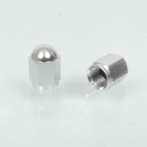 Bouchon De Valve Bike It Hexagonal Aluminium Chromé Pour Moto