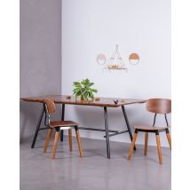 Nest Dream - Hochwertiger Industrietisch - Fare - Teakholz