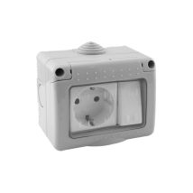 Base Schuko Con Interruttore, Krang.