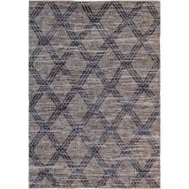 Vivaraise - Tapis Intérieur Amaya En Denim Et Chanvre - 160 X 230 Cm - Bleu Navy