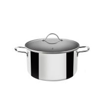 Pentola A Induzione In Acciaio Inox Con Coperchio In Vetro 26 Cm