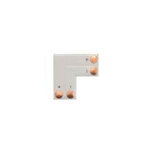 Velleman Conector en L para tiras LED – Color Oro y Blanco – 2 contactos – 4 A – 20 mm