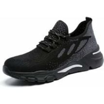 Sicherheitsschuhe Herren Damen Air Cushion Sneakers Leichte Atmungsaktive Arbeitsschuhe Sicherheitsschuhe Schutzschuhe 39eu