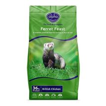 Alpha – Ferret Food 10kg – Premium Complete Diet for Ferrets – 36% Protein – Balanced Nutrition