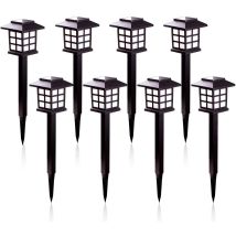 Luces Solares Para Jardín - Iluminación Solar Blanca Cálida, Impermeables Ip55, Para Uso Exterior En Villas, Césped, Jardines, Paisajes, Entradas De 