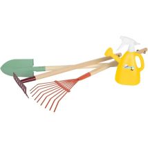 Attrezzo Da Giardinaggio Small-foot Tiny Garden Metallo 4 Pezzi