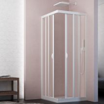 Box Doccia Angolare Con Profili In Pvc E Vetro Acrilico