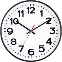 Eurotime - 53820-05 Radiocontrollato Orologio Da Parete 30 Cm Nero