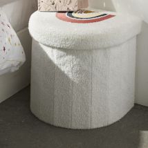 Pouf Coffre Pliable Arc En Ciel "la Tête Dans Les Nuages" Kid Story - -