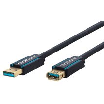 Clicktronic - Usb-a-verlängerungskabel, Premium-kabel Usb-a-stecker Usb-a-buchse 1,8 M 5 Gbit/s. Kabellänge 1.8 M