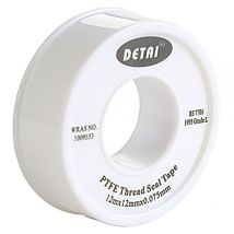 Buyaparcel - Ptfe Teflon Threaded Sealing Tape Adhesive Plumbers Water Tight 12m X 12mm