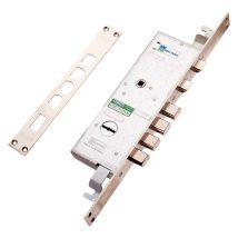 Elektrisches Dreifach-einsteckschloss Für Gepanzerte Türen Art. 72.14ele E 47 - Kasten 234 X 78 Mm