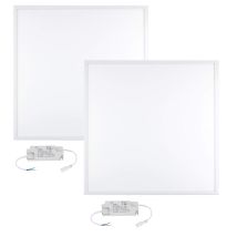 Coppia Pannello Led 60x60 5000lm 42w Controsoffitto Luce Fredda 6500k Slim