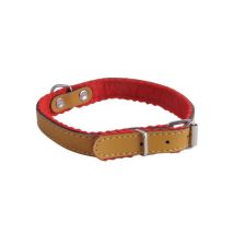 Collier Pour Chien En Cuir Doublé, 16 Mm, Longueur 37 Cm, Ilcampo 07660