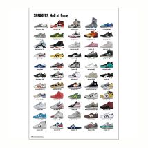 Sneakers Hall of Fame Poster – 61 x 91,5 cm – 150 g/m² Glanzpapier – Wanddekoration für jeden Raum