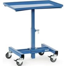 Fetra - Soporte De Material Plataforma De Carga-l605xw405mm Altura Ajustable 720-995mm Azul Brillante Móvil