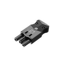 Conector Hembra Aéreo De 3 Polos De Mmconecta Grafito