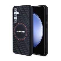 Custodia Rigida In Silicone Con Motivo In Carbonio, Modello Amg Amhms24s23smrk S24 S921 Nera/nera, Magsafe