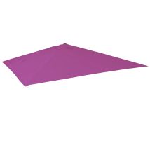 Hhg - Funda De Recambio Para Sombrilla Semáforo De Lujo 113, Funda De Sombrilla, 3,5x3,5m (ø4,95m) Poliéster 4kg, Púrpura-violeta