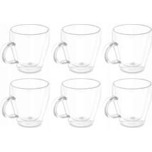 Vivalto Tazze Trasparenti A Doppio Strato 270 Ml Set 6