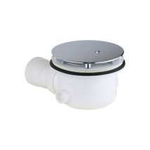 Bonde Siphonnée Pour Receveur De Douche, Trou Ø 90 Mm Avec Cache-trou En Abs Chromé Cgs St6590.01ns45 Chromé