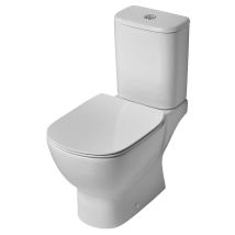 Tesi Close Coupled Toilet With 6/4 Litre Cistern - Slim Soft Close Seat And Cover - Ideal Standard