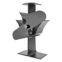 Lincsfire - 2 Blades Heat Powered Stove Fan Warm Air Circulating Eco Friendly For Wood / Log Burner / Fireplace