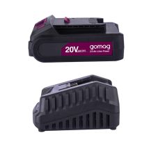 Gomag 2,0ah Starterkit 20v Go-sk2.0 Akku Ersatzakku 2,0ah & Ladegerät