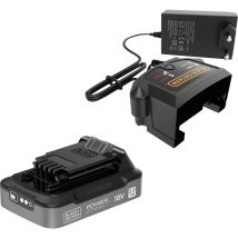Kit Batteria E Caricabatterie Black+decker 18v 2.0ah Bdl2018s1b