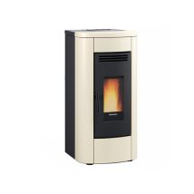 Poêle À Granulés – Klaudia 5.0 Finition Blanche 50×57 H101 Cm 3,2‐8,0 Kw Réservoir De 15 Kg – Extraflame