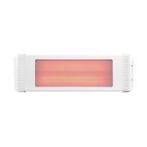 Mo-El – Infrared Heater Aaren 1800 W – White – Aluminium, Ceramic Glass – IP55 Protection – 6.5 m² Coverage