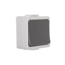 Interrupteur Simple Jantar-bis Avec Éclairage N/t Ip44 Gris Wnt-1j-b/s