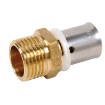 Conexi n Recta A Presi n - Mâle Fixe 20x27 - Ø25