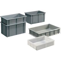 Mauser - Contenedor De Transporte Apilable Esquina 20.0l Pe Gris L600xw400xh120mm