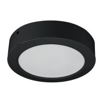 Plafoniera Led 18w 2in1 Tonda Nera Ip54 Dpm 3000-6000k