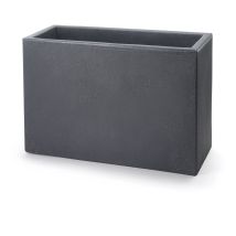 Teraplast - Schio Box 100 Pflanzgefäß Anthrazit - 100 Cm