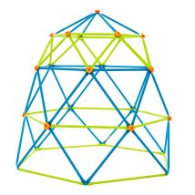 Lifetime Stahl Klettergerüst Geodome Blau/lime 238x238x223 Cm