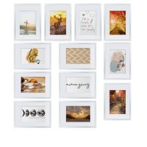 Set De 12 Marcos De Fotos - Marcos De Fotos Para Pared De Plástico Con Passepartout - 12 Marcos De 13x18 Cm – Posición Vertical Y Horizontal - 