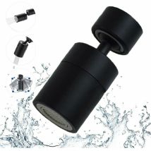 Faucet Aerator Aerator For Faucet 360 Degree Swivel-2 Modes Adapter Internal Thread 22mm(black)