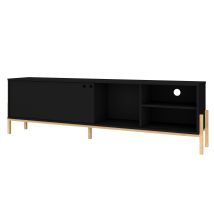 Mint Essentials Phoenix Black Tv Unit - 185cm