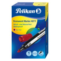 Rotul.pelikan 407 F Rojo - Pack De 10 Unidades