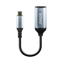 Ak-78 Adaptador De Cable De Vídeo 0,015 M Usb Tipo C Hdmi Negro, Plata - Savio