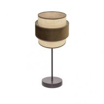 Kings Tischleuchte 1xe14 Braun/natur-braun 43x18x18 Cm