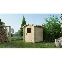 Altanka - Casetta Da Giardino In Legno - 3,61m2 - 1,90x1,90m - 28mm - Colore: Naturale - Dom593