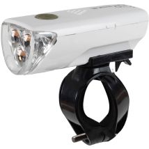 Fanale Anteriore Bici Tre Led Bianchi Aggancio Al Manubrio
