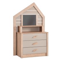 Coiffeuse Gris 155,3x84,4x41,3cm