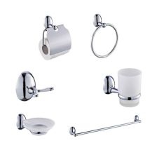 Kit Completo 6 Accessori Bagno Asta Sapone Wc Gancio Porta Asciugamano 03903