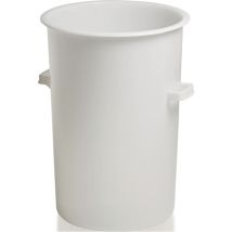Presa In Plastica Da 110l Su Hd-pe Bianco D515xh733mm Con Schermo Maniglia All'aperto