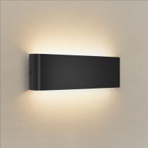 Wandleuchte Innen 30cm, 12w Wandlampe Mit Up Und Down Lichtquelle, 3000k Warmweiß Moderne Led Lampe, Wandlichter Aus Aluminium-druckguss