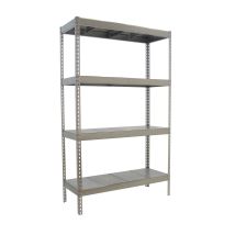 Simonrack - Estantería Metálica Sin Tornillos De 4 Estantes (200x120x75cm) Galvanizado